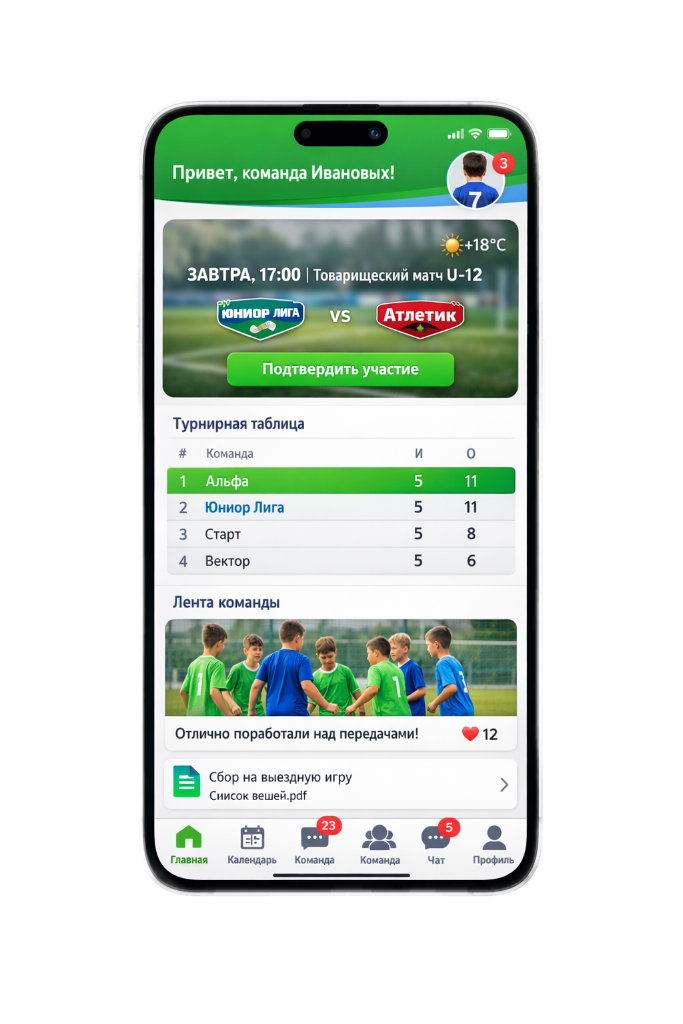 Командные секции