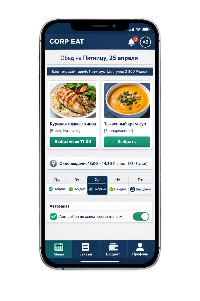 Корпоративные обеды